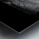 manhattan bridge arch grand entrance  square 1407 Metal print