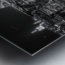 midtown from rockafeller center at night  square Metal print