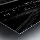 nyc cabs times building  panoramic 1415 Cabs 13k. Metal print