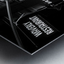 waverly restaurant 6th avenue  vertical 1522 Wave Metal print