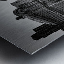 vintage new york skyline  horizontal 1476 Oldyork Metal print