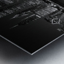 chicago skyline at night 2016 world series  squar Metal print