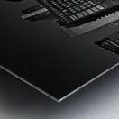 clinton street L station  horizontal 1188 Clinton Metal print