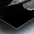 magnificent michigan avenue tribune wrigley build Metal print