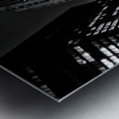 wacker drive and michigan avenue at night  panora Metal print