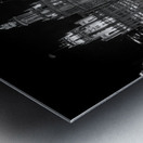 view from trum chicago at night  vertical 2570 Ki Metal print