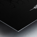 wrigley building clock  vertical 49 654 13k Metal print