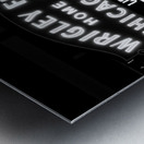 wrigley field home of chicago cubs  square 64 Hom Metal print