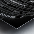 capitol records building at night  horizontal 259 Metal print