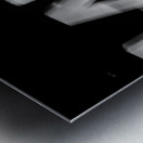 blurry LAX sign  square 2173 Laix 13k Metal print