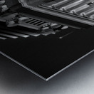 top of los angeles city hall  vertical 2190 Pinna Metal print