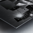 walt disney concert hall at night  square 2149 Co Metal print