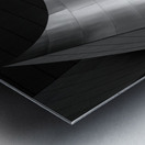 stainless steel walt disney concert hall  horizon Metal print