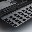 california street downtown san francisco  vertica Metal print