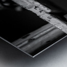 chain lock cell door alcatraz  square 2832 Locked Metal print