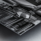 cafe zoetrope at night francis ford coppola  pano Metal print