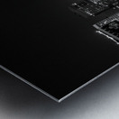 downtown san francisco skyline at night  panorami Metal print