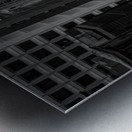 foggy rainy california street bay bridge  horizon Metal print