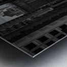 foggy rainy california street bay bridge  square Metal print