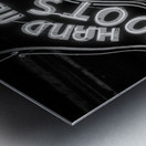 leddys handmade boots and saddles  vertical 808 H Metal print