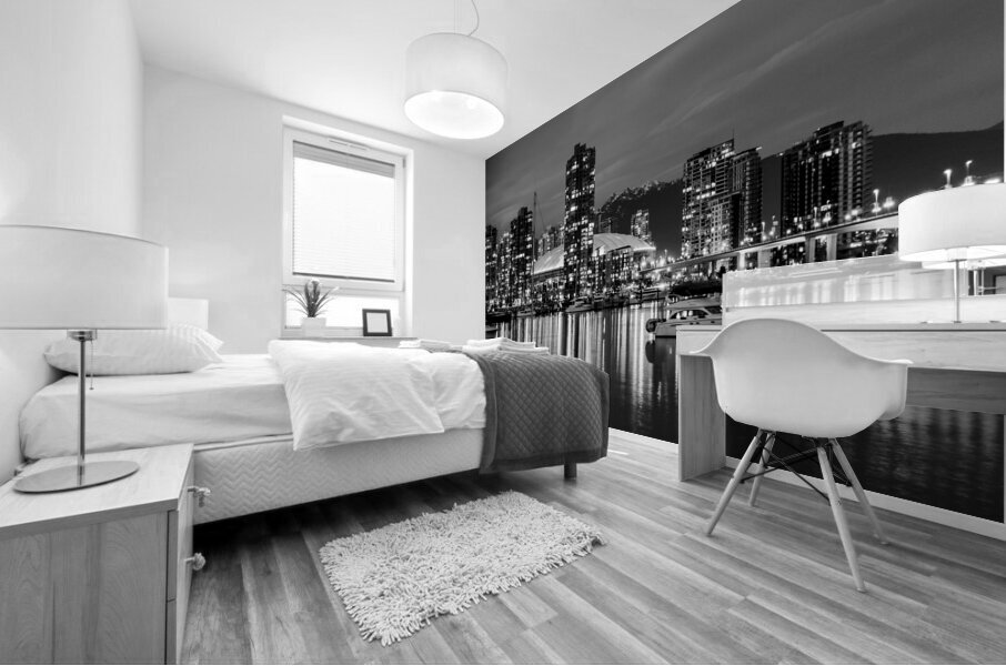 vancouver skyline toward yaletown  horizontal 329 Mural print
