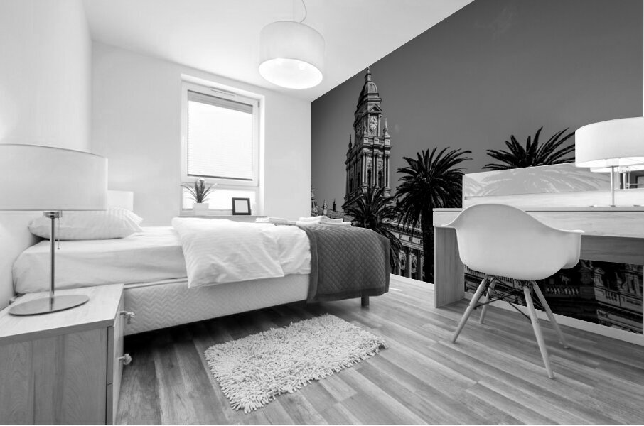 cape town city hall from grand parade plaza  hori Mural print