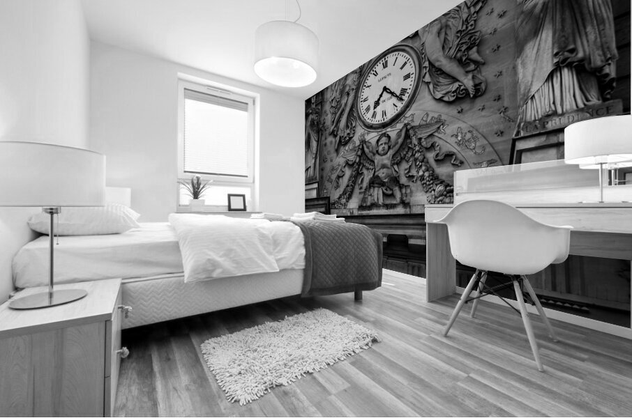 clock atop french senate building  vertical 3460 Mural print