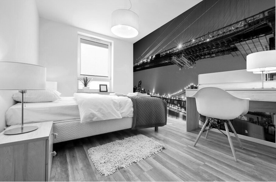 brooklyn bridge manhattan bridge empire state bui 1707995431.8055 Mural print