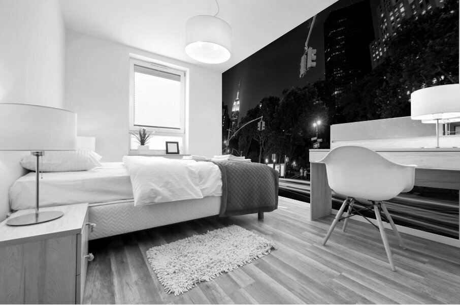 empire state building at night  horizontal 1411 B Mural print