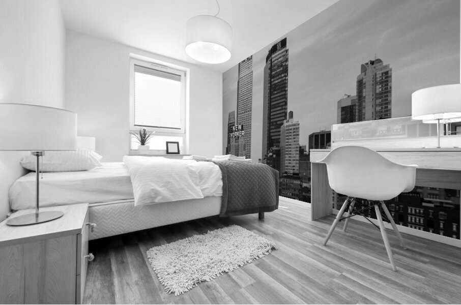 empire state building midtown skyline  vertical 1 Mural print