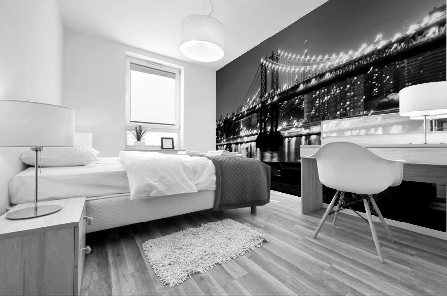 manhattan bridge over east river  horizontal 369 Mural print