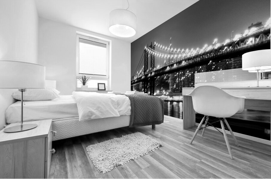 manhattan bridge over east river  square 369 Manh Mural print