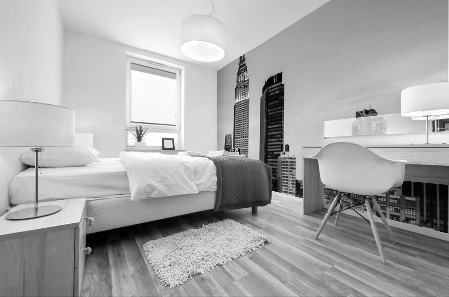 new yorker empire state building  square 1472 New Mural print