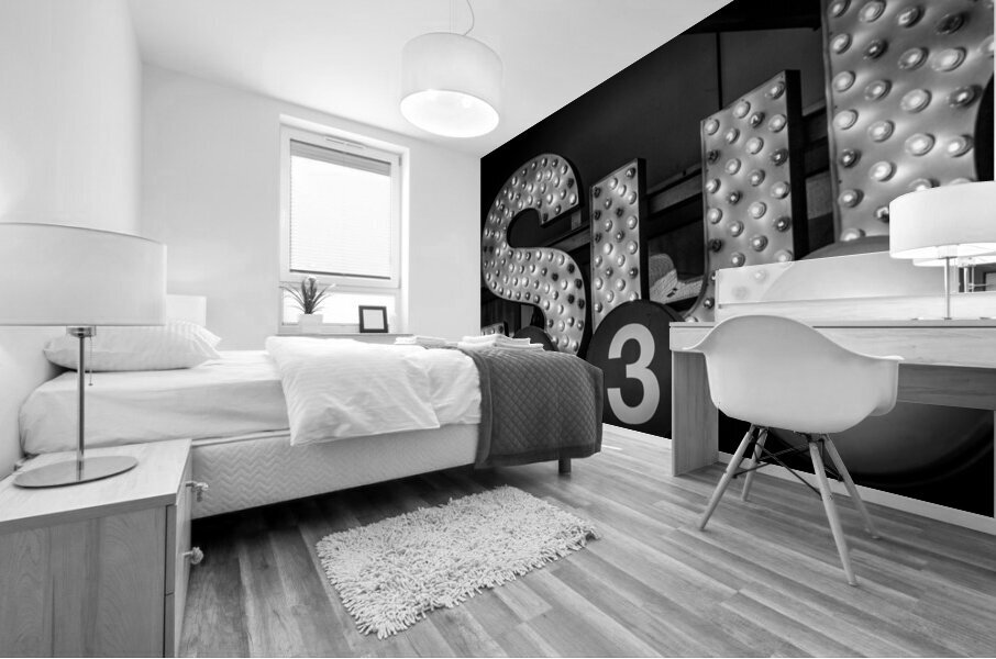 subway sign times square  panoramic 1502 Sub 13k. Mural print