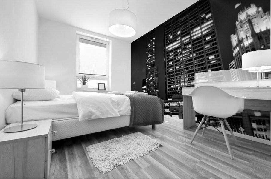 chicago city skyline from university of chicago   1708104174.3203 Mural print