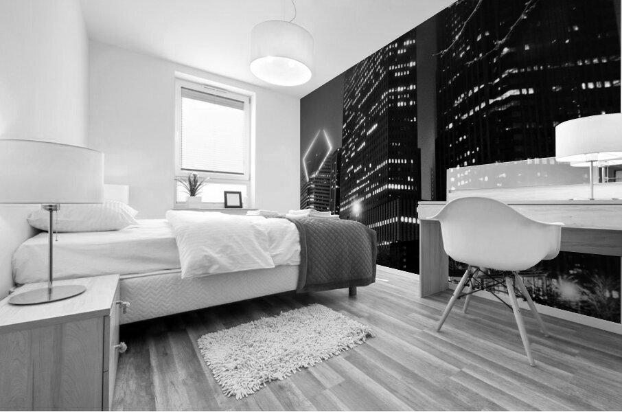 chicago skyline columbus drive randolph street  v Mural print