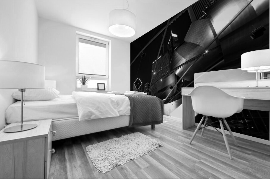 downtown chicago daley plaza  horizontal 1209 Pla Mural print