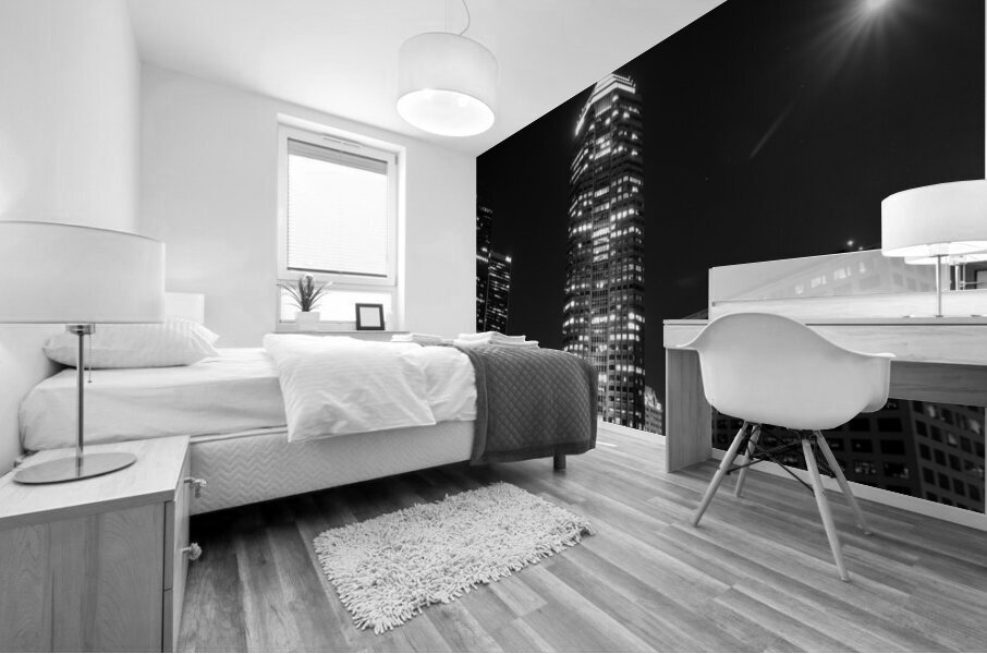 pwc building from fifth street exit ramp  panoram Mural print