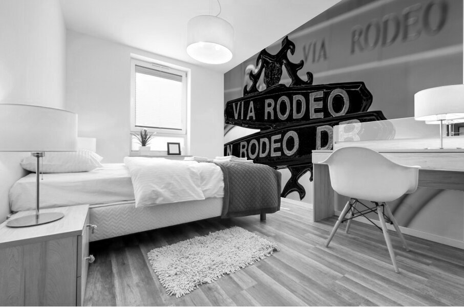via rodeo and rodeo drive  horizontal 2192 Rodeo Mural print
