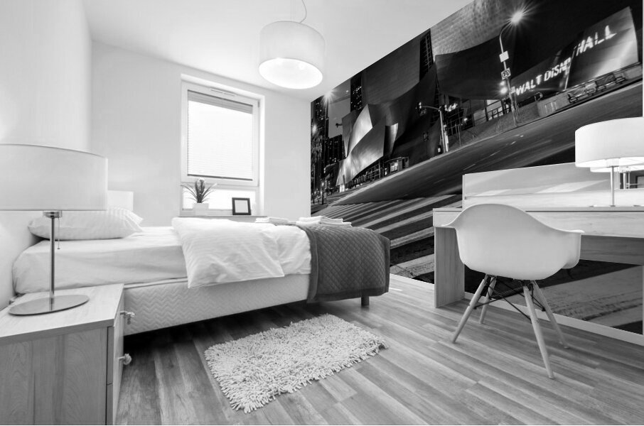 walt disney concert hall at night  square 2149 Co Mural print