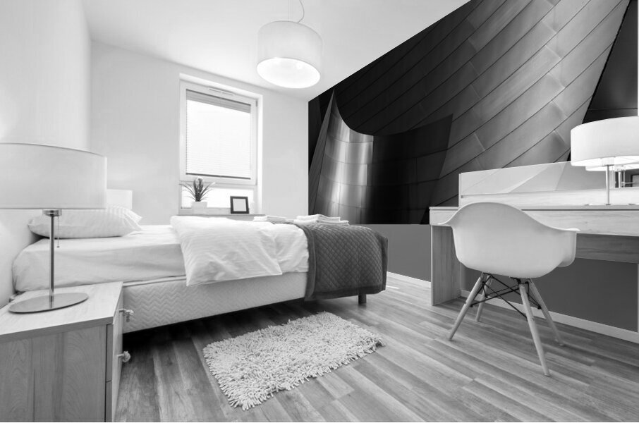 stainless steel walt disney concert hall  horizon Mural print