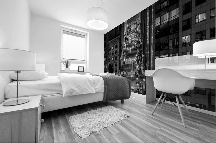 downtown san francisco traffic at night  horizont Mural print