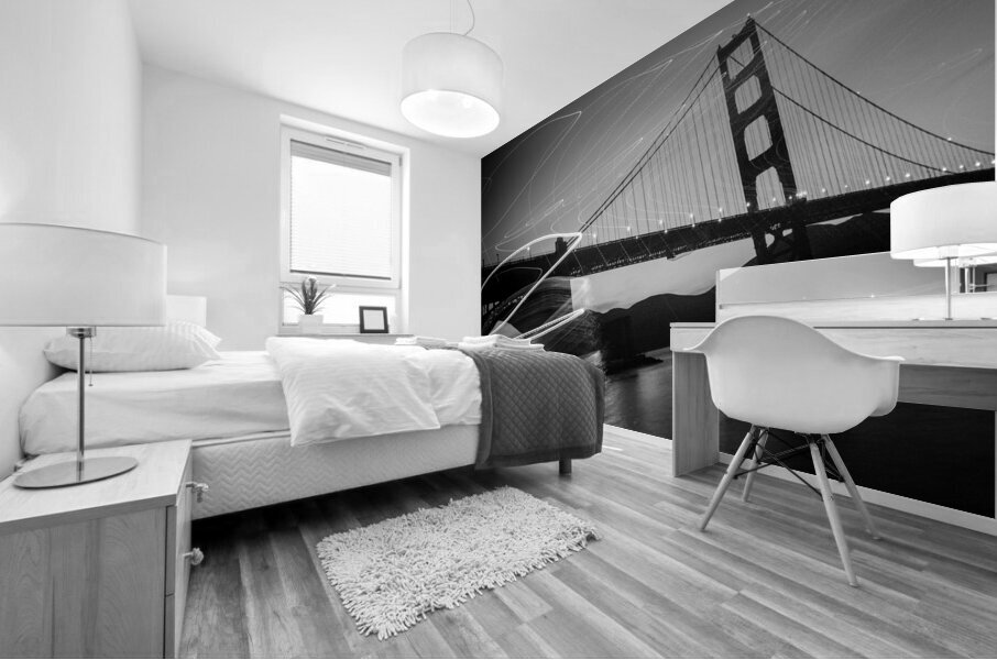 fort point and gg bridge  square 493 Chrysopylae Mural print