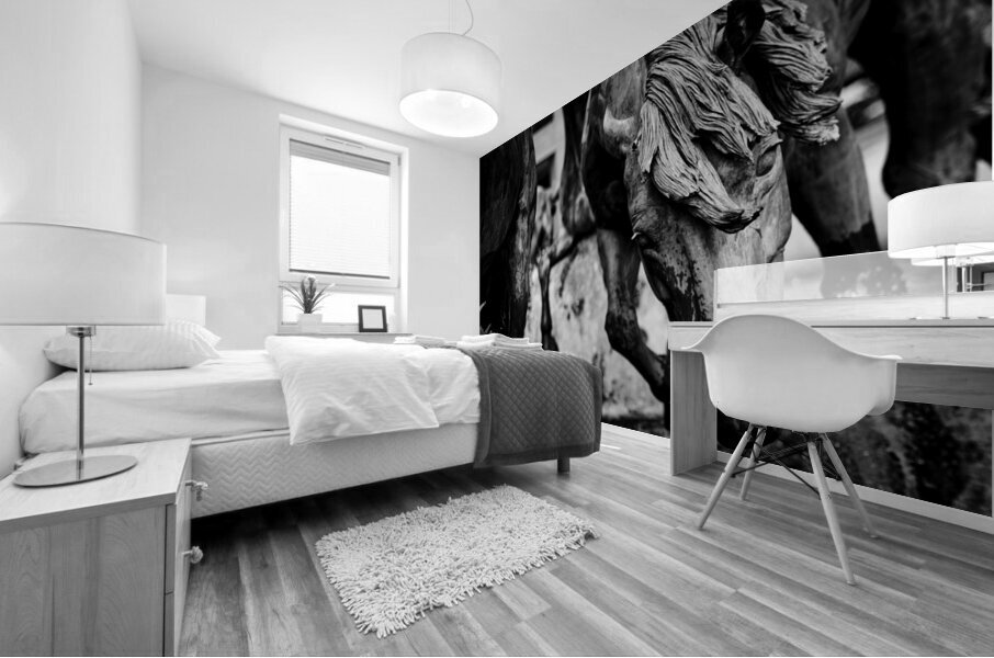 mustangs of las colinas  horizontal 2122 Stallion Mural print