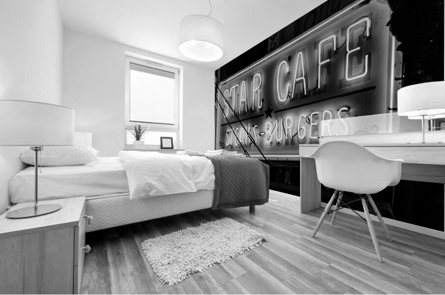 star cafe at night  horizontal 2127 Cafe 13k Mural print
