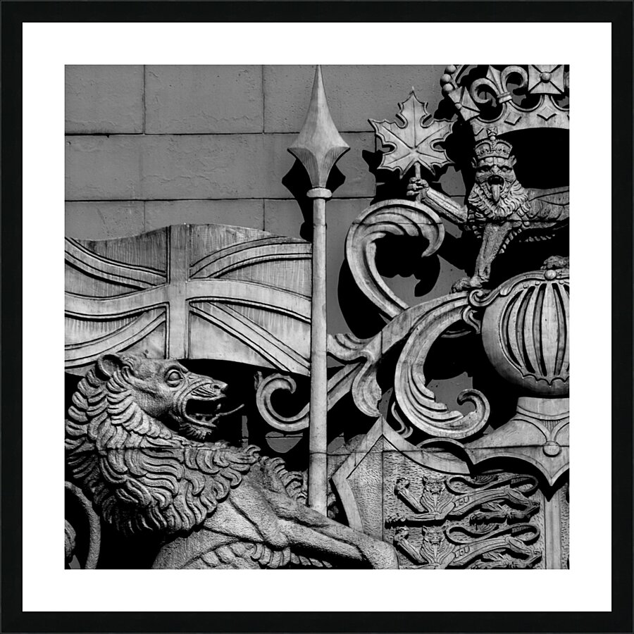 canadian coat of arms  square 2624 Arms 13k Picture Frame print