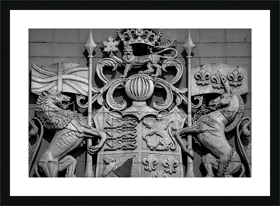 canada coat of arms  horizontal 2626 Coat 13k Picture Frame print