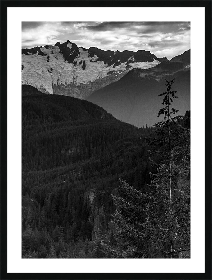 serratus mountain range squamish  vertical 2646 S Picture Frame print