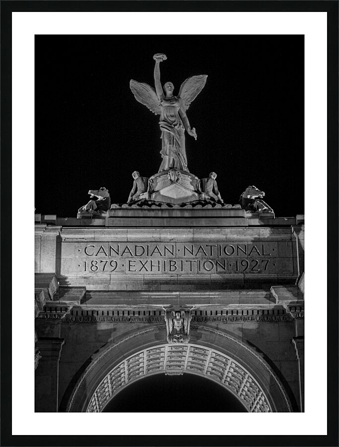 canadian national exhibition at night  vertical 4 Picture Frame print