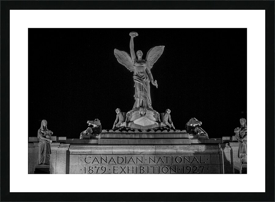 canadian national exhibition at night  horizontal Picture Frame print